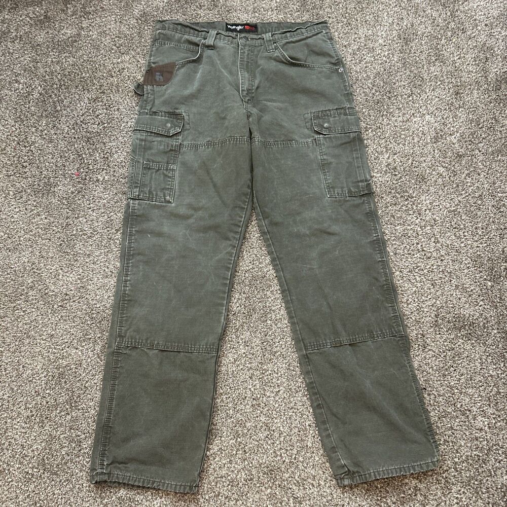 Wrangler Riggs Workwear Men's Ripstop Ranger Cargo Pants Size 30x32 Lined Baggy